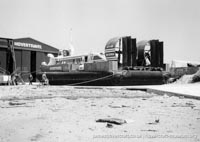 AP1-88 hovercraft at the Hovertravel maintenance hangar
